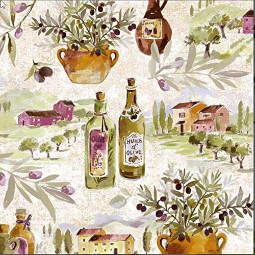 20 servilletas de aceite de oliva de 33 cm Cover