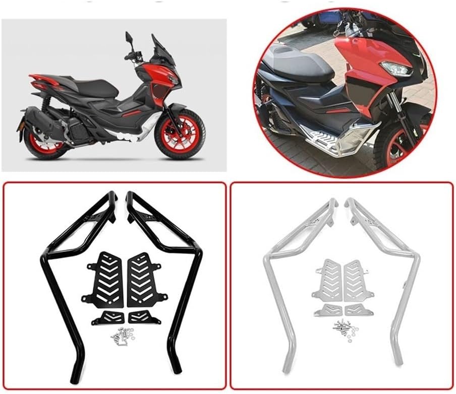 Engine Guard Crash Bars Motorcycle Engine Guard Highway Crash Bars Frame Protection Bumper for SR-GT 200 2022-2024 Motorbike Crash Bar Bumper