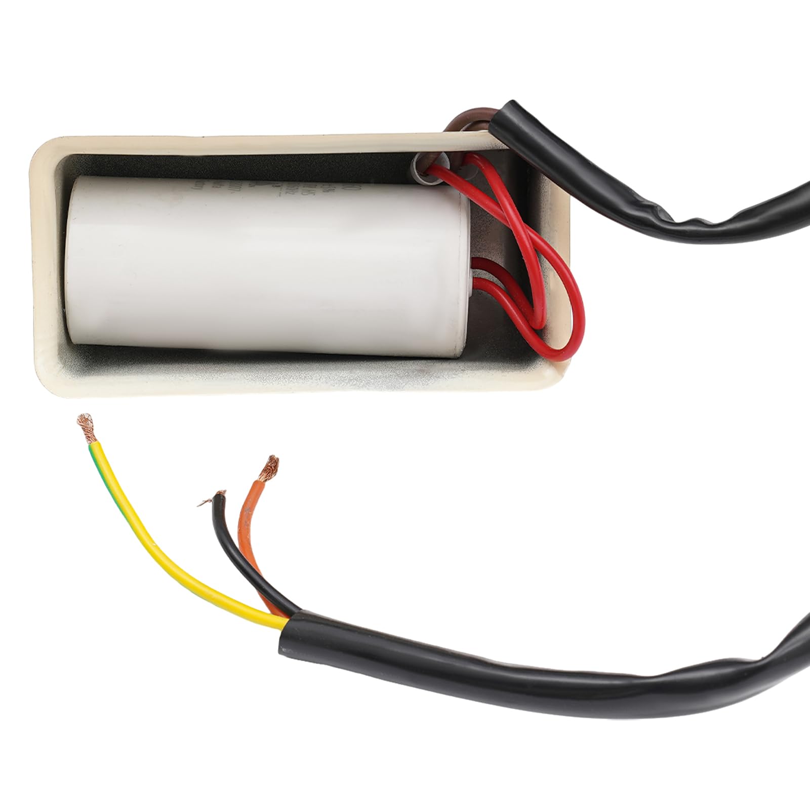 Compresor de aire con cabezal de bomba de 1500 W, con alambre de condensador, 1380 r/min, 140 l/min, 0,7 Mpa, con guardia de seguridad y 2 silenciadores