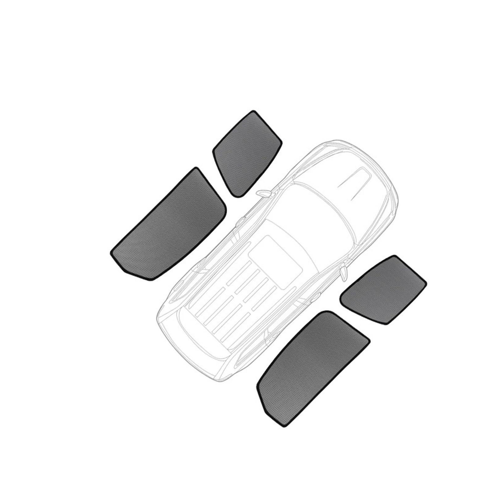 Parasol Ventanilla Coche Parasol para Parabrisas Delantero Y Trasero para X5 E70 2007-2013 Malla para Ventana Lateral De Verano Parasoles(4piece Side)