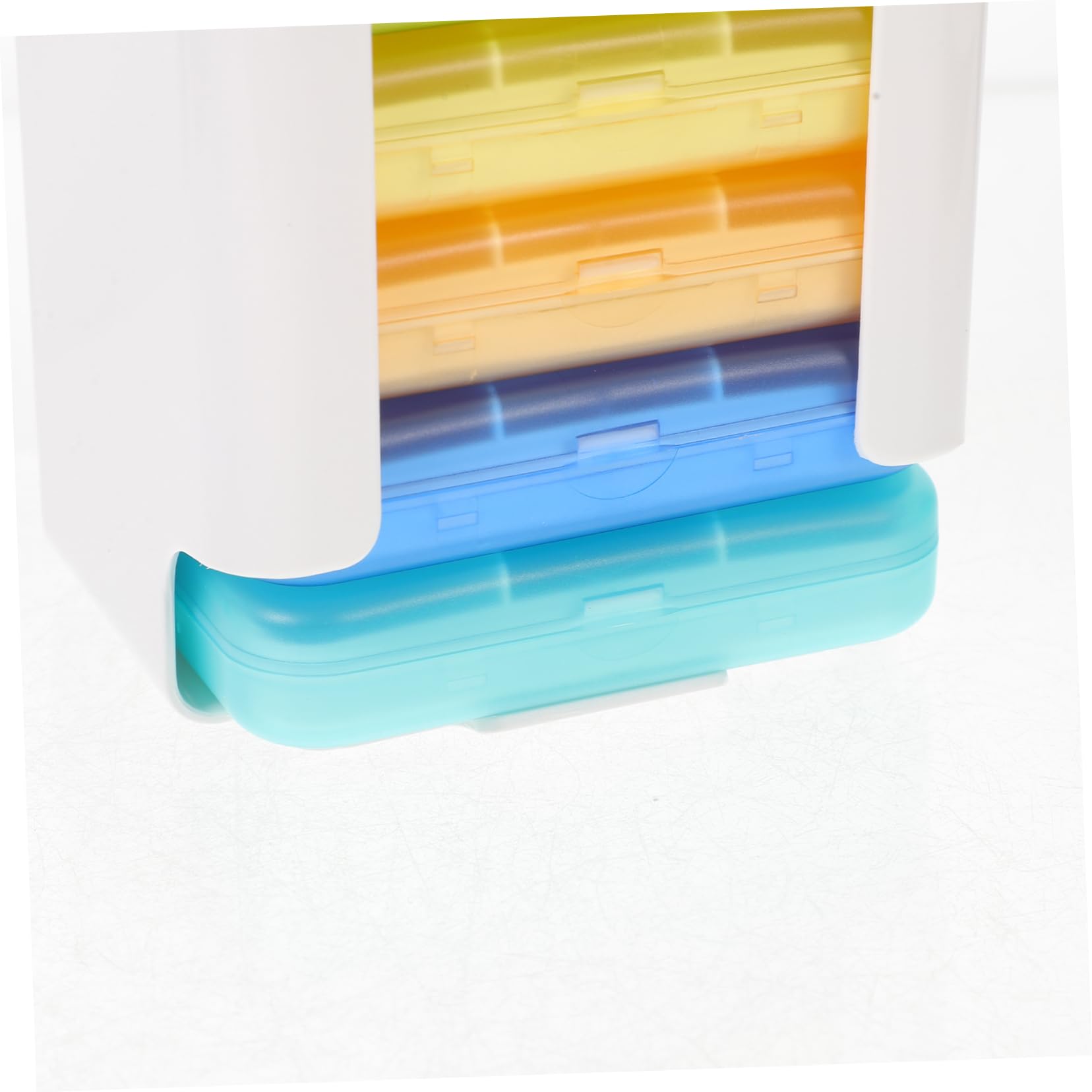 FRCOLOR Wochen Pillenbox Organizer Aus Stabilem Material Mit Deckeldesign Für Zuhause Und Reisen Mit Verschiedenen Fächern Und Aufbewahrungstasche