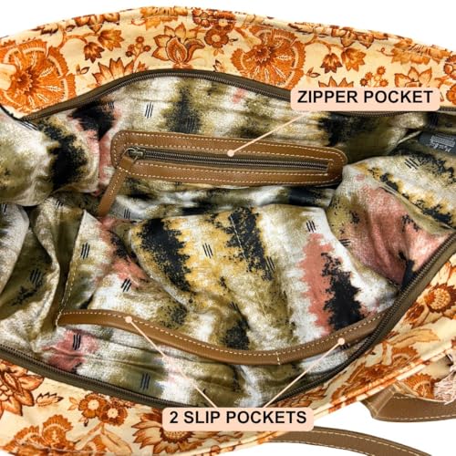 Myra Bag Floral Weekender Purse - Overnight Vintage Travel Tote for Women4