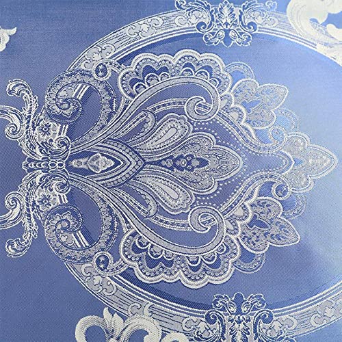 Tinharthy Luxury Duvet Cover Set Paisley Soft Duvet Covers With Pillow Shams 3 Piece Quilt Cover Satin Bedding Set,Blue,King #TOP3