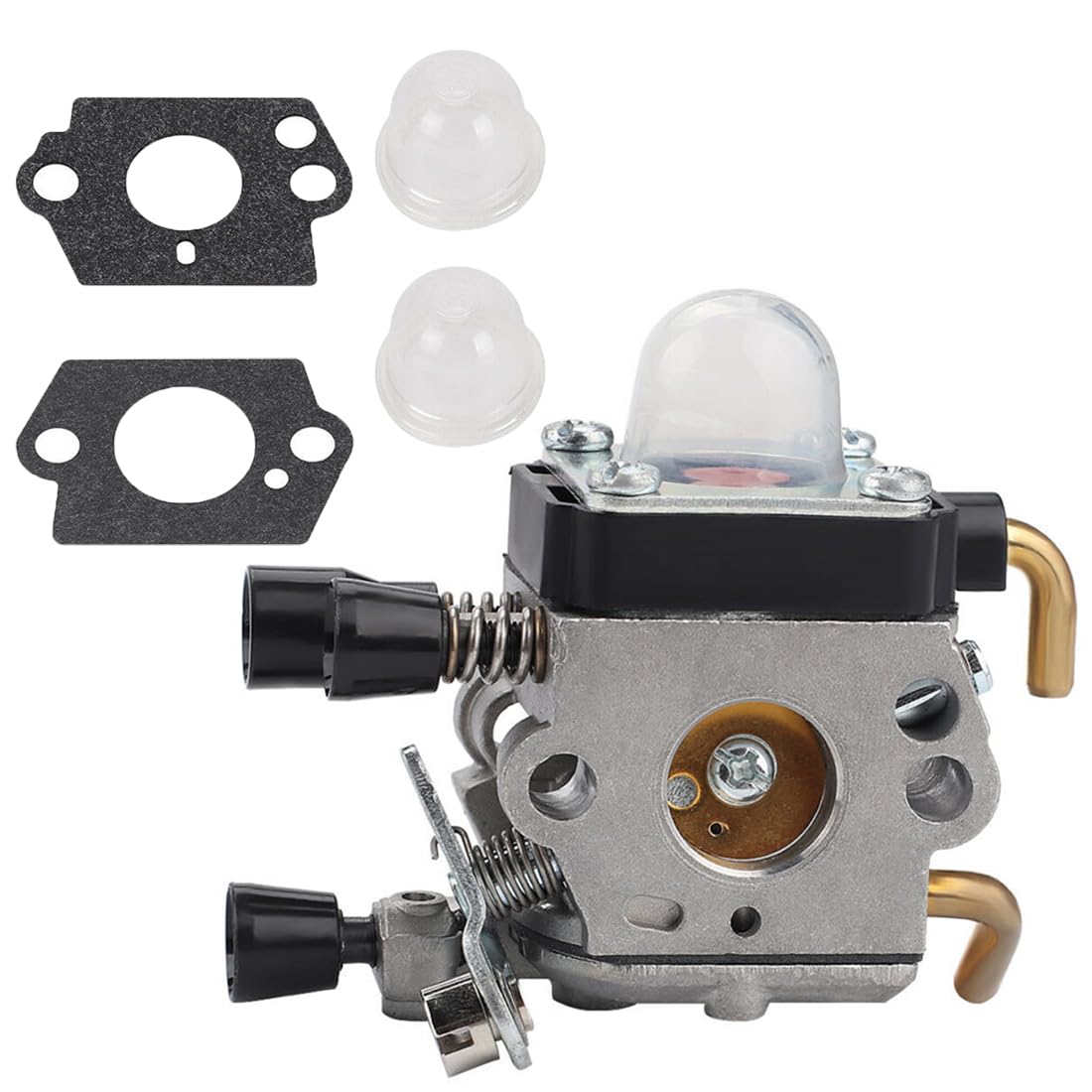 PREJMCarburetor Kit for STIHL FS38 FS45 FS46 FS55 FS74 FS75 FS76 FS80 FS85, FS55R KM55 FC55 Mower Trimmer Zama C1Q-S66 C1Q-S71 C1Q-S97A C1Q-S143