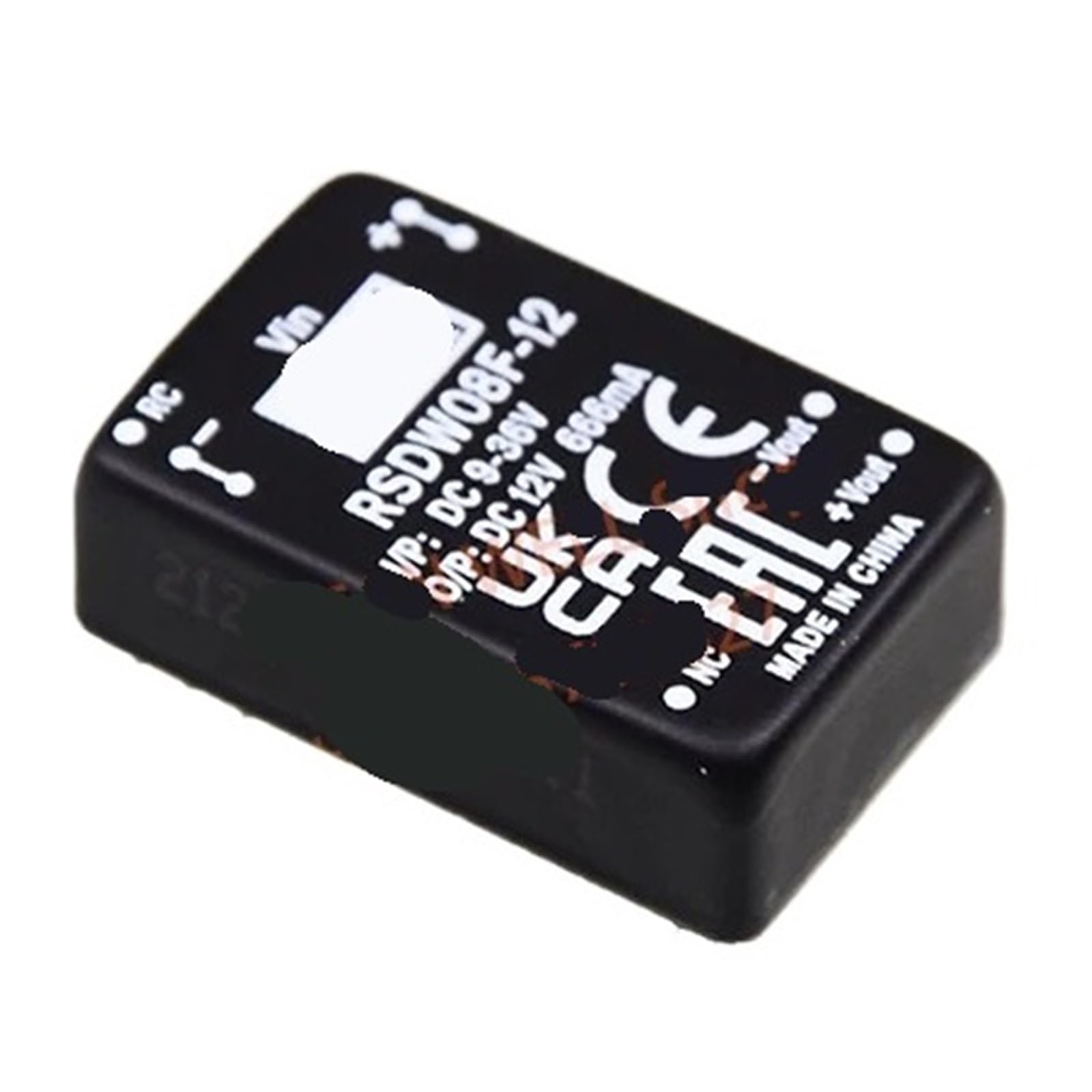 Convertisseur CC-CC RSDW08F-12 régulé et module d'alimentation 8 W