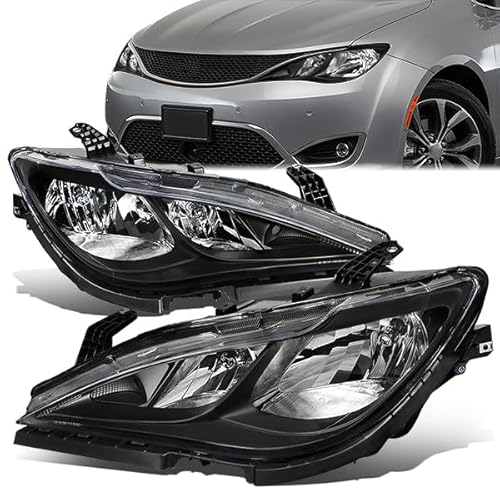 D SOLUTIONS Headlight Assembly Compatible with Chrysler Pacifica 2017-2020 Voyager