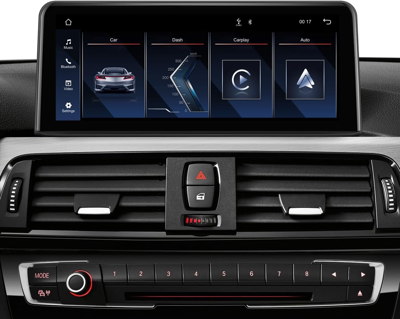 10.25 inch IPS Touch Screen Car Stereo Wireless CarPlay Wireless Andriod Auto for BMW 3&4 Series(2013-2016) with NBT System, Bluetooth, Multimedia Receiver, SWC Car Radio USB Music HD Video Play