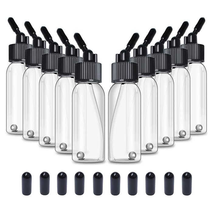 Buy Ketofa Airbrush Siphon Feed Jar,1.07Ounce Plastic Bottles Jars