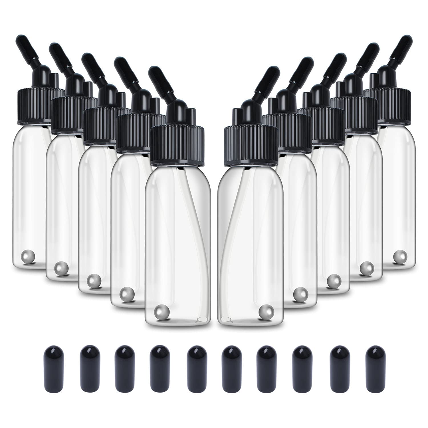 Buy Ketofa Airbrush Siphon Feed Jar,1.07Ounce Plastic Bottles Jars