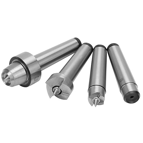 Miniatura 3 de MT1MT2 Juego de centro de torno de madera, 4 piezas, juego de vasos de estímulo de torno de madera, juego central de taza de torno de torneado de