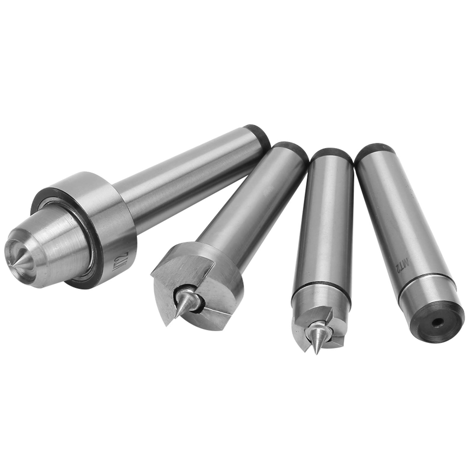 Fafeicy Juego de Centros para Torno MT1 MT2 4 Piezas Herramienta de Torneado de Madera Accesorios para Fresado y Corte Preciso