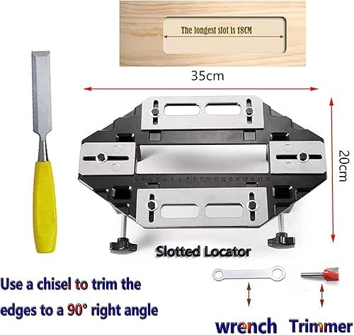 Plantilla de bisagra de puerta de aleación de aluminio, agujero de bisagra de puerta, abridor de agujeros para carpintería, bisagras para