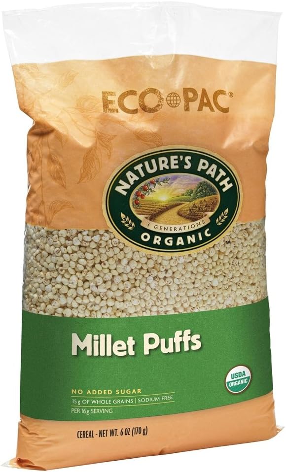 Nature's Path Puffed Millet Cereal (6x6 Oz.) Oatmeal Breakfast Cereals