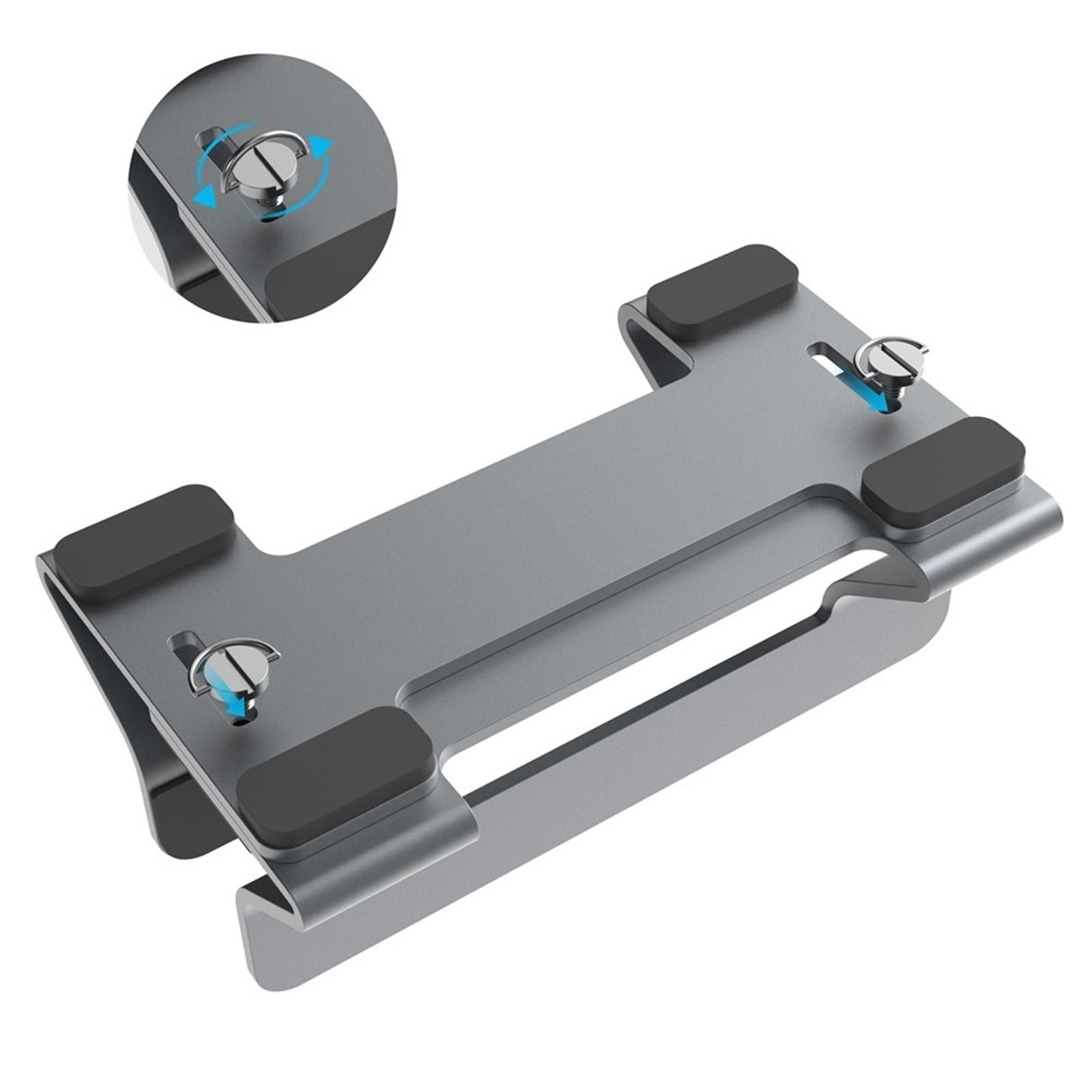 Supporto per Laptop Supporto Verticale for Laptop, Supporto for Laptop in Alluminio con Larghezza Regolabile for scrivania, Supporta la Maggior Parte dei Laptop Rialzo per Laptop(Silver)