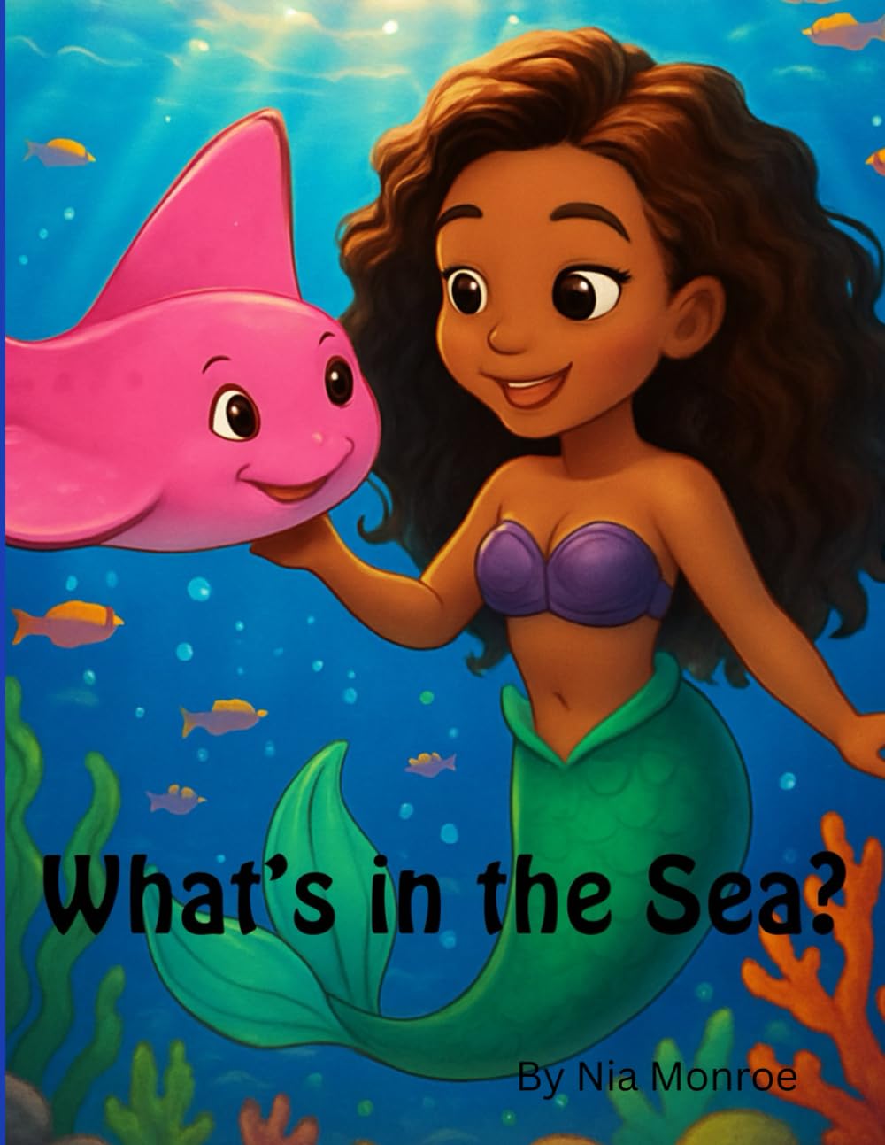 What’s in the Sea?: Children’s coloring book (The Girl Who Became The Sea)