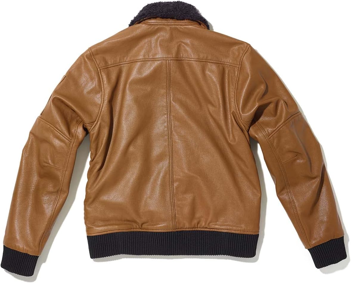 K'S LEATHER (ケーズレザー) バイク用 レザージャケット MAVERICK ブラウン 4L 【ウノピュウ】 1633