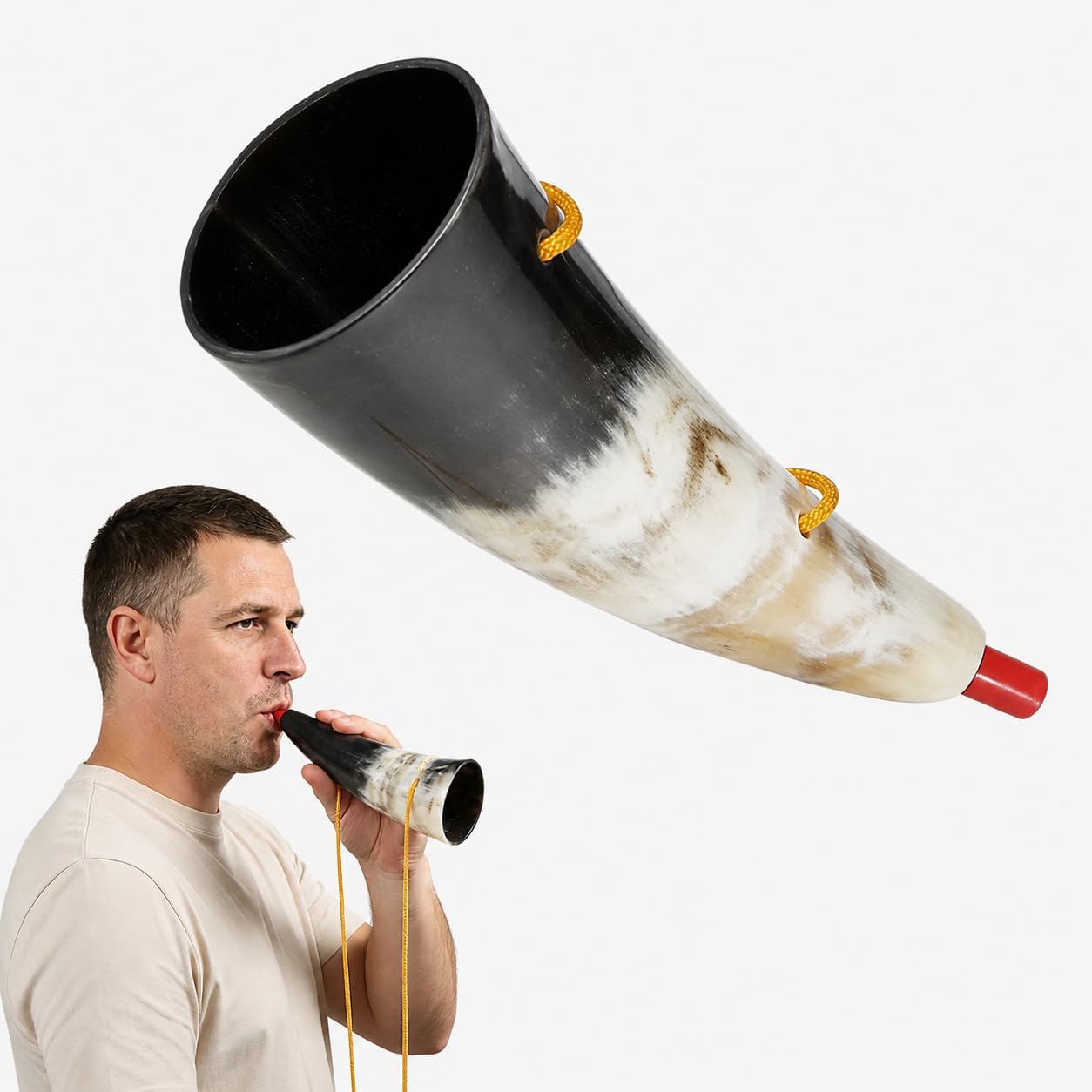 UKCOCO Viking Horn Toy Sports Game Cheering Horn Portable Toy for Outdoor Parties Funny Noise Maker 7.28 Inch Viking War Prop