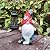Yardancer Solar Gnome Garden Statues Outdoor Décor with Lantern- Gnome Figurines Solar LED Light Lawn Ornaments - Yard Decorations for Patio, Balcony, Backyard -Unique House Warming Gifts for Mom