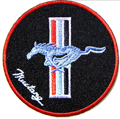 Ford Mustang Racing Sport Automobile Car Motorsport Racing Logo Patch Sew Iron on Jacket Cap Vest Badge Sign