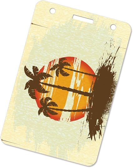 Amazon Pass Case パスケース Pass Case 定期入れ Suica スイカ Pasmo パスモ Icoca イコカ Felica フェリカ 電子マネー プラスチックケース イラスト 椰子の木に沈む太陽 オリジナルデザイン プリント 日本製 ケース カバー 通販