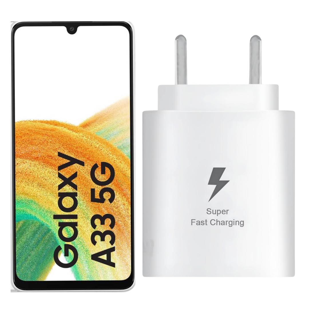 25 Watt Superfast Type C A33 5G Charger Adapter Compatible with Samsung A33 25 Watt Type-C Super Fast Charging Adaptor for A33 5G Phone (B0D31CKQ6M) Amazon Price History, Amazon Price Tracker