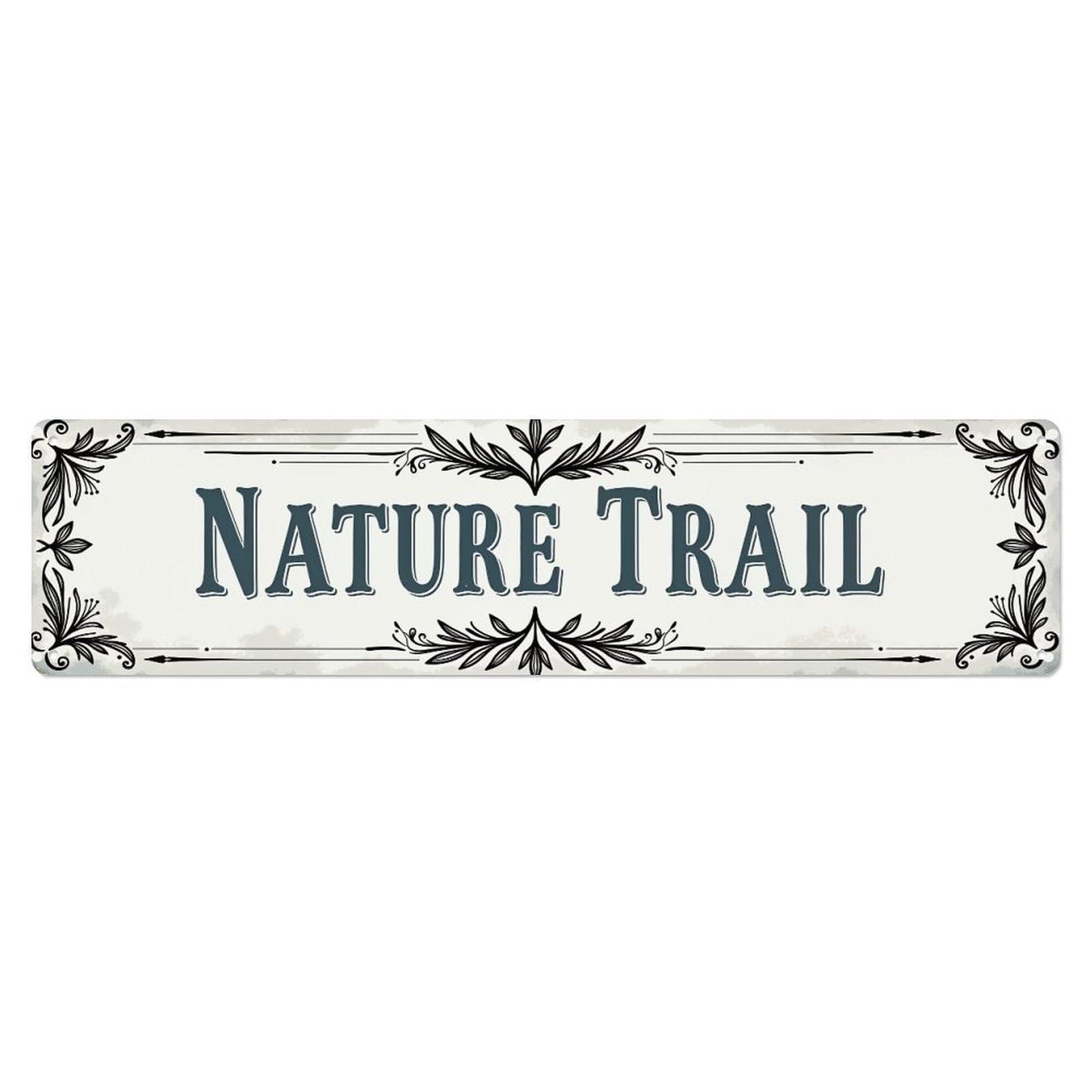 Nature Trail Decorative Vintage Tin Sign Retro Metal Wall Decor Metal Poster, Home Bar Garage Farmhouse Cafe Wall Art Decoration 4x16Inch