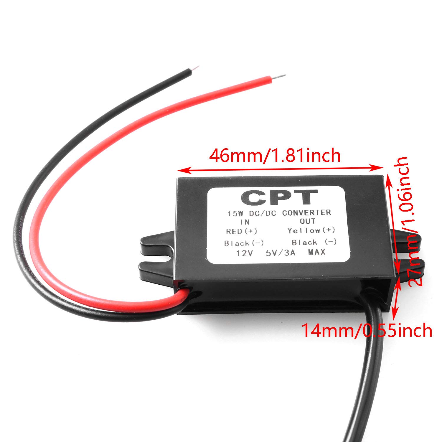 Amazon.com: DGZZI DC Converter Buck Module 12V to USB 5V 3A