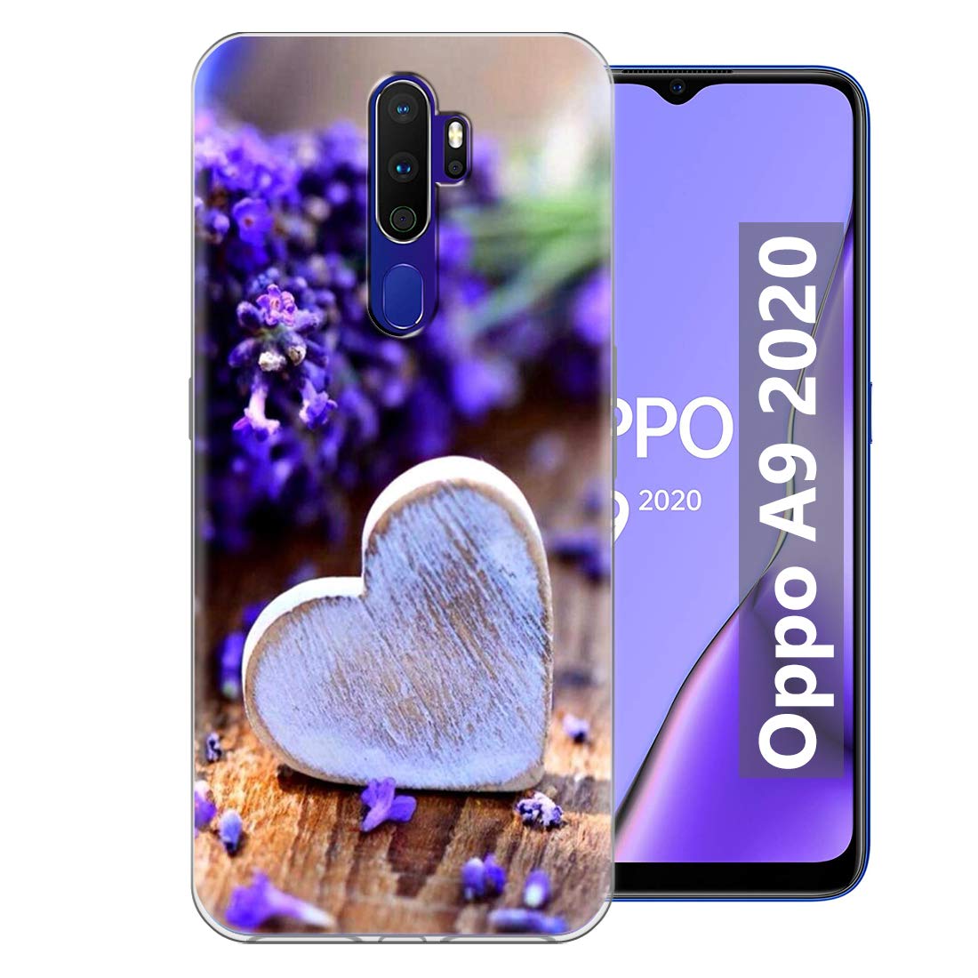 Fashionury TPU White Heart Printed Designer Soft Back Cover for Oppo A9 2020 / Oppo A5 2020 (B08BRZFVZT) Amazon Price History, Amazon Price Tracker