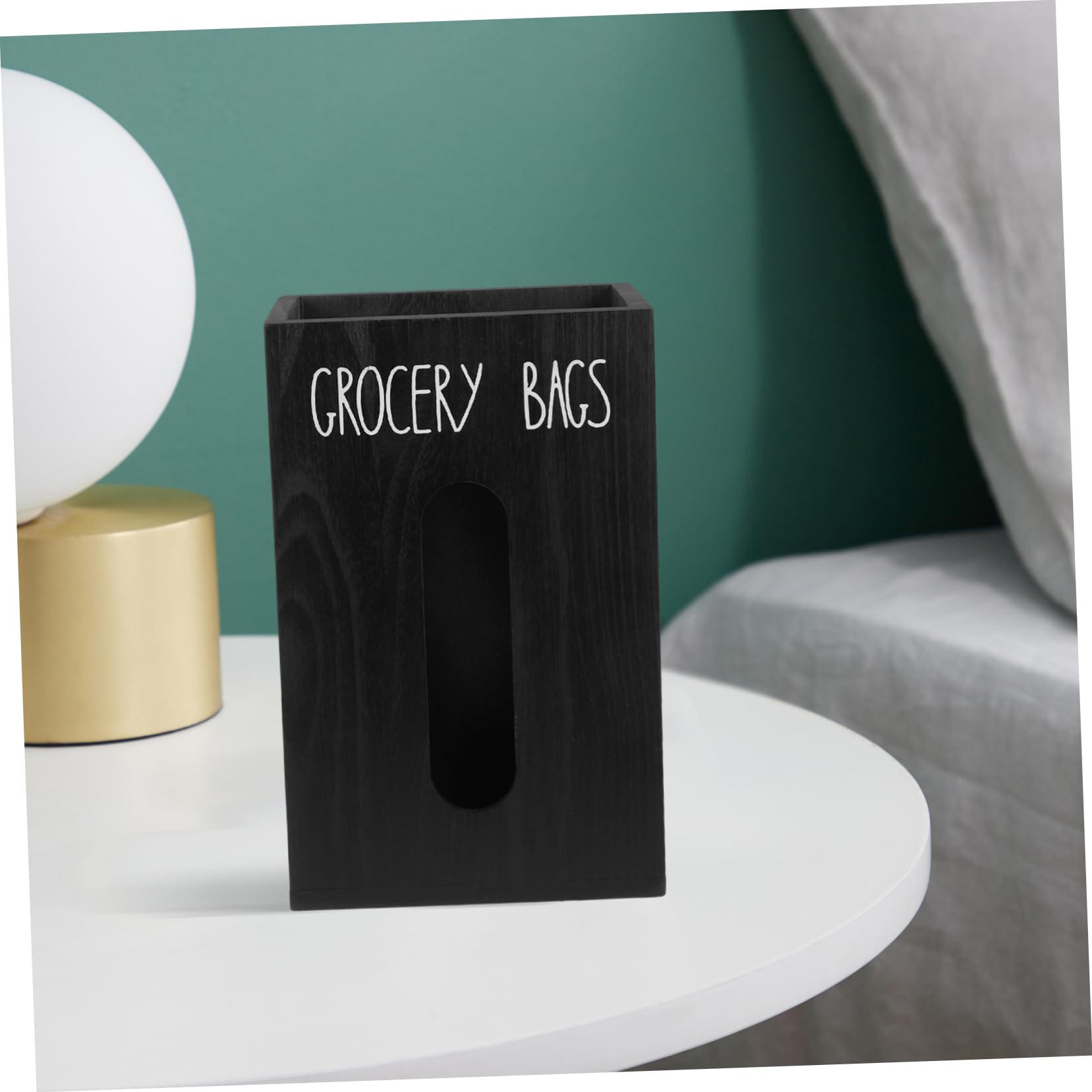 Ciieeo Holz Aufbewahrungsbox für Müllbeutel Großer Öffnungs Gemüsebeutel Organizer Platzsparend und für Küche und Büro Vielseitig Einsetzbar Bruchsicher und Elegant