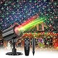 GUSODOR Christmas Projector Lights Outdoor, Waterproof Christmas Decorations Projection Light with Remote Control, Indoor Starry Lights Show for Xmas Yard Garden Holiday Party Home Decor-Red Star