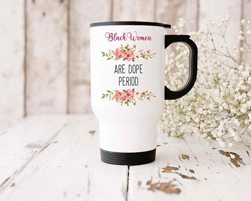 Miniatura 4 de Inspirational Gift for Women, for Mother's Day - Love Africa Afro with, Multicolor 14 Oz White Stainless Steel Travel Mug