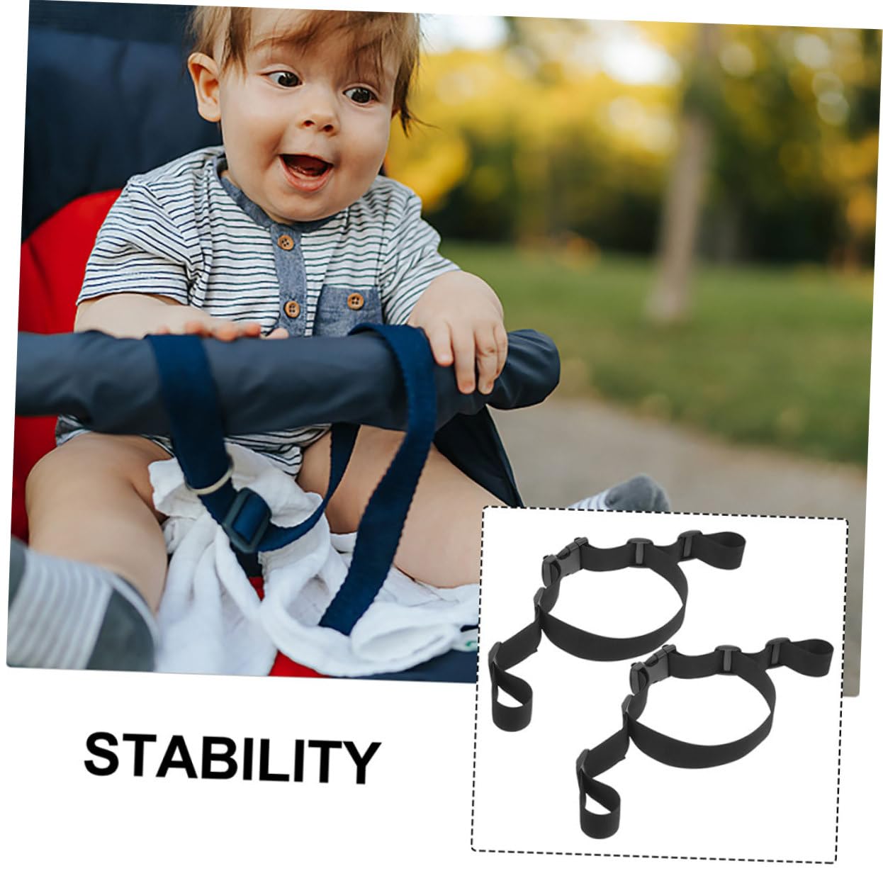 IWOWHERO 3Pcs Adjustable High Chair Straps Belt for Travel Seats Lightweight Design for Safety Practical Replacement for Stroller Chair Use