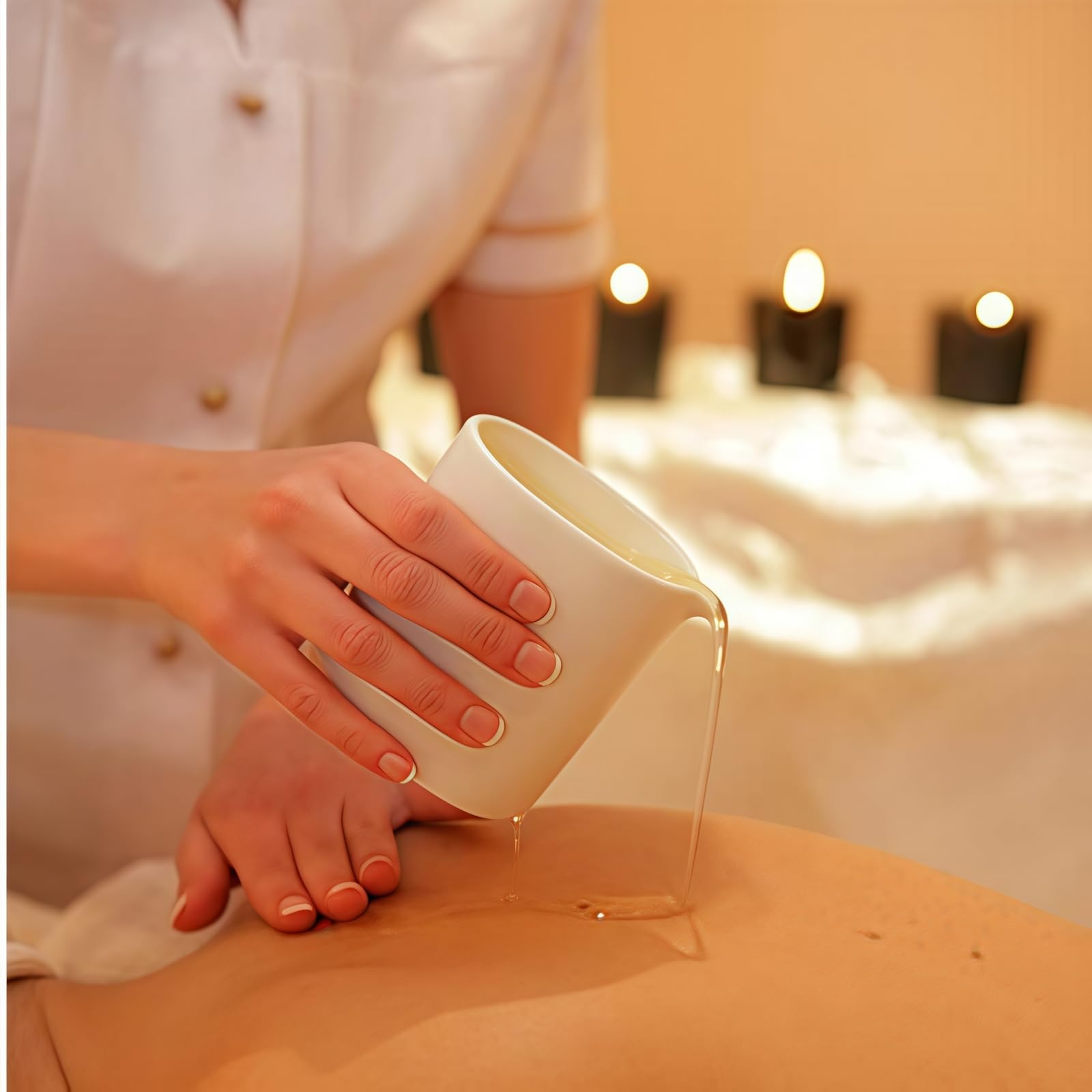 Velas de Masaje - Hidratación y Nutrición para SPA en Casa - Regalo increíble para Mujeres y Hombres - 230g (Granada)