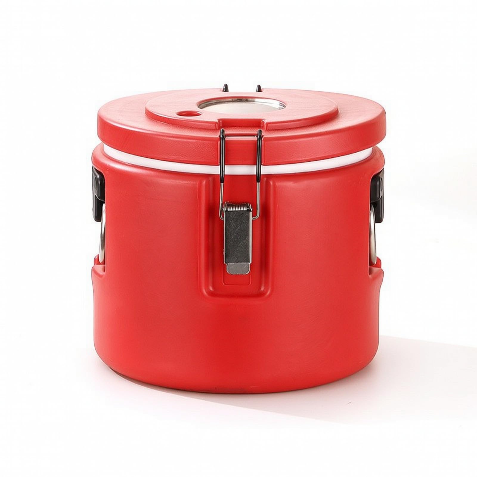 Gralara Recipiente Térmico Aislado Cubo Térmico Contenedor Isotérmico Depósito Conservador Interior Metálico Liso Antimanchas con Fácil Limpieza y Cierre, 15L