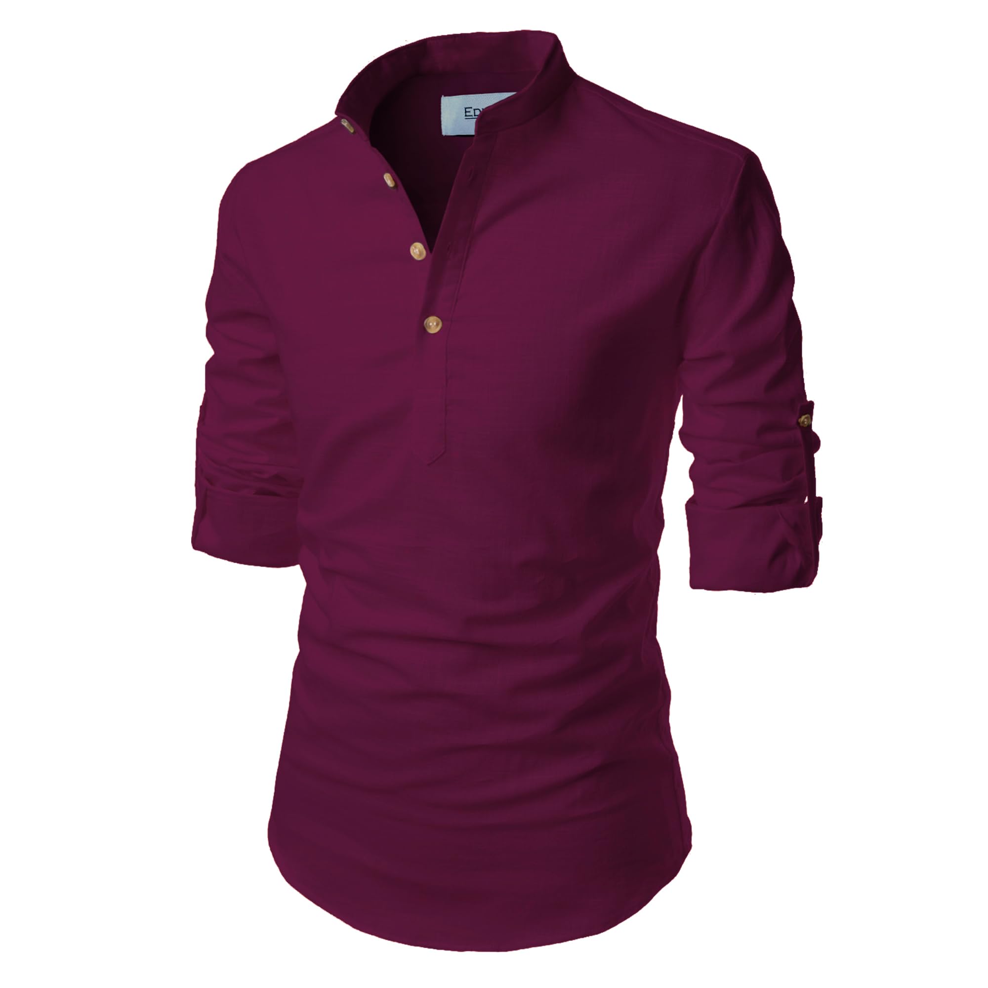 edinwolf Cotton 4 Button Kurta For Men-picture-38