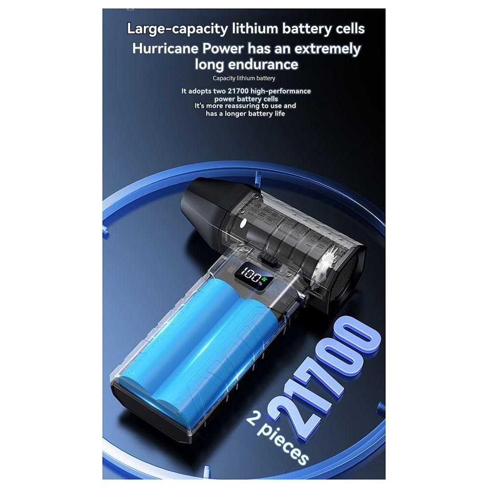 Mini Soffiatore Ad Aria A Jet 160.000 RPM Motore Brushless Turbo Elettrico con Display LED