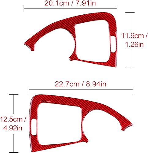 Miniatura 9 de JUPIZEUS Fibra de carbono, para accesorios Benz, calcomanía de salida de aire lateral del automóvil, compatible con Mercedes Benz Clase C W203 2005