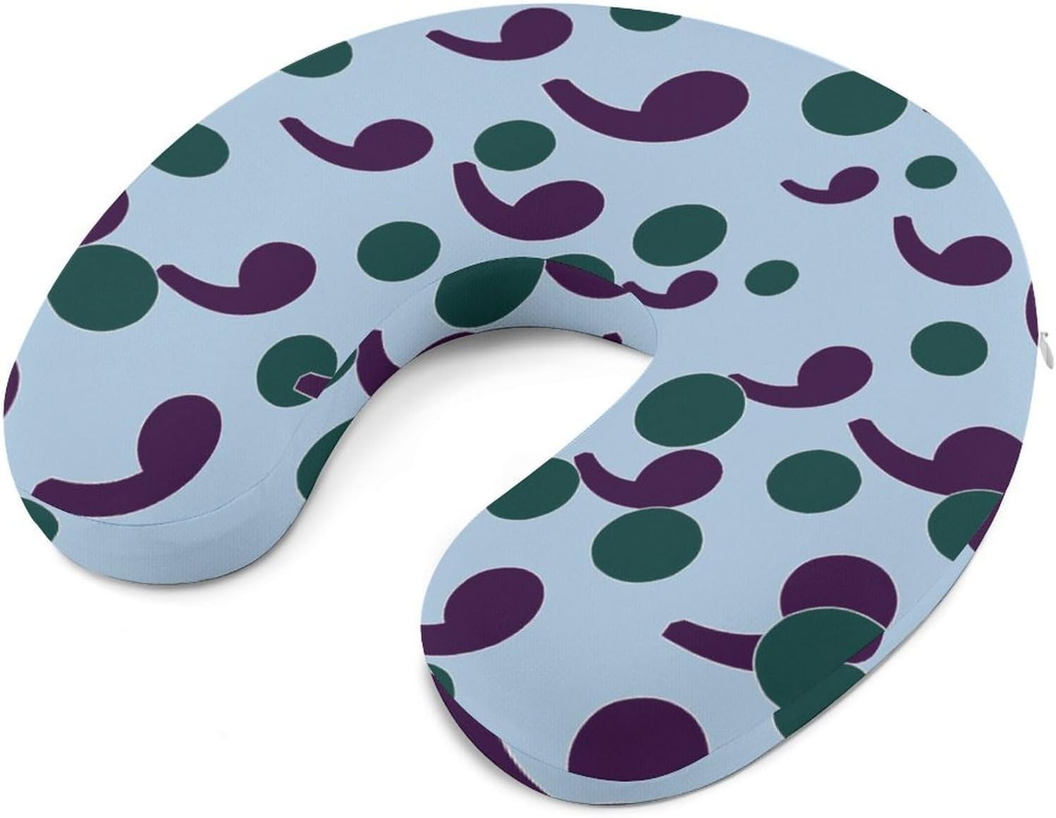 Semicolon Suicide Prevention Travel Pillow U Shape Neck Pillow Washable Pillowcase for Sleeping Chair