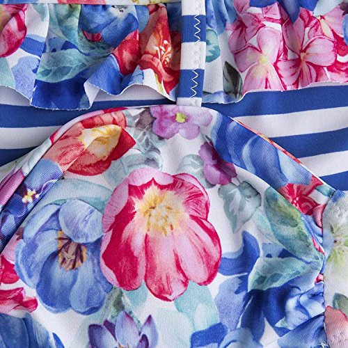 Mayoral Tween Girls 7-18 Blue Stripe Two-Piece Bikini Swimsuit (12, Blue)3