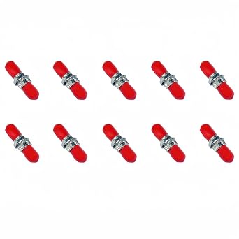 TXWTXPJ-ST to ST Fiber Coupler,ST Fiber Optic Adapter,ST Fiber Optic Couplers for Extending ST Singlemode Cables 10
