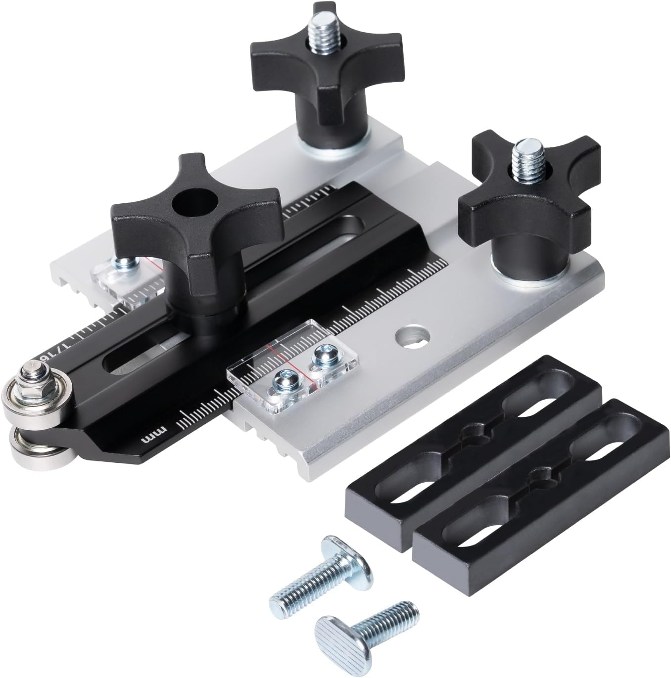 POWERTEC Thin Rip Jig for Table Saw - Sliding Guide for Accurate Ripping & Safe Operation, Fits Standard Miter Slots & T-Tracks, Woodworking Thin Rip Guide for Power Tool Accessories (71972)