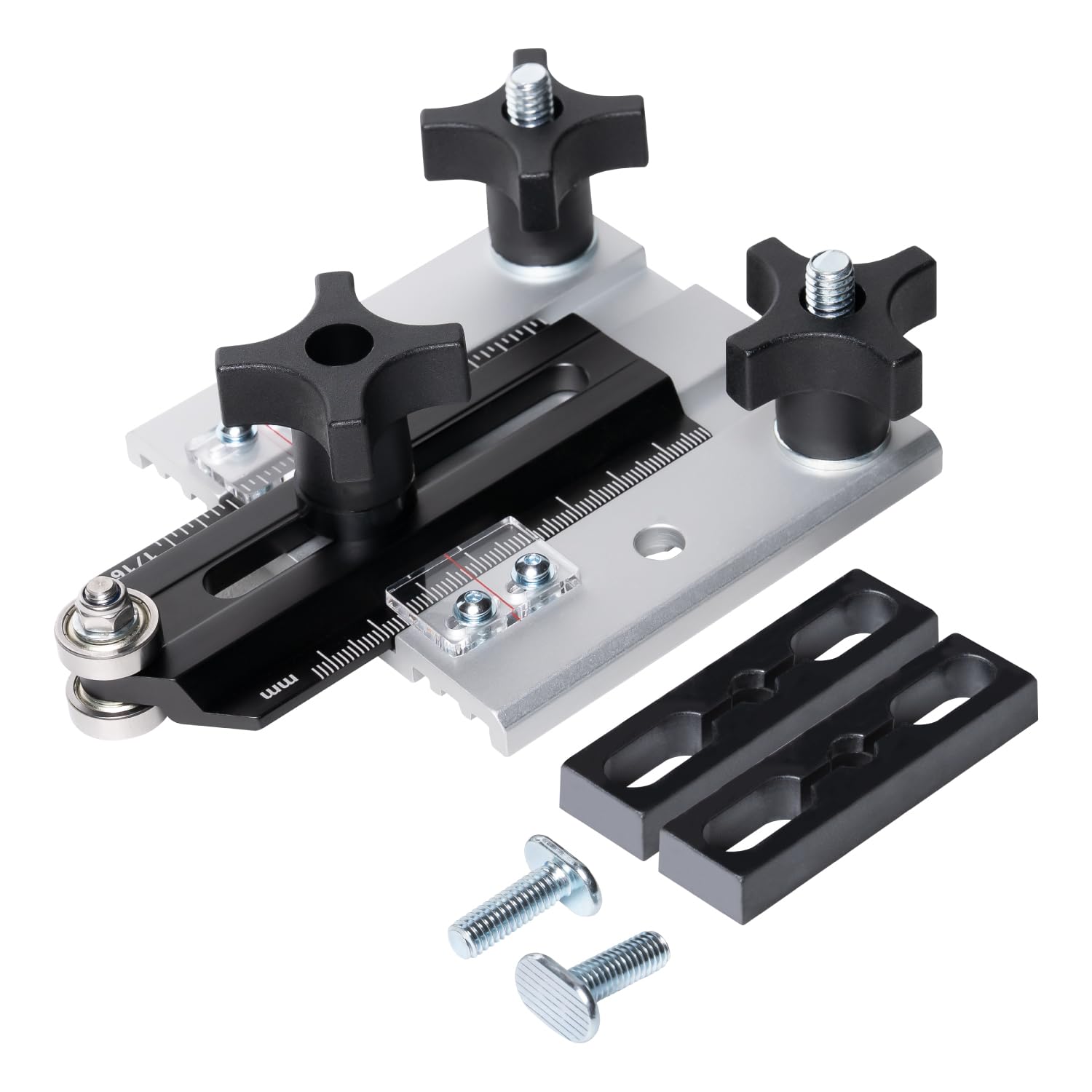 POWERTEC Thin Rip Jig for Table Saw - Sliding Guide for Accurate Ripping &amp; Safe Operation, Fits Standard Miter Slots &amp; T-Tracks, Woodworking Thin Rip Guide for Power Tool Accessories (71972)