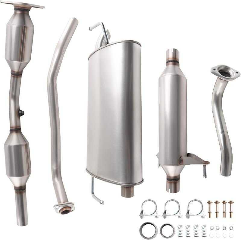 Kit de ressonador e silenciador do escapamento ZHRUIHAN em aço inoxidável 409 para Corolla 1.8L L4 2003 a 2005 – 1 unidade