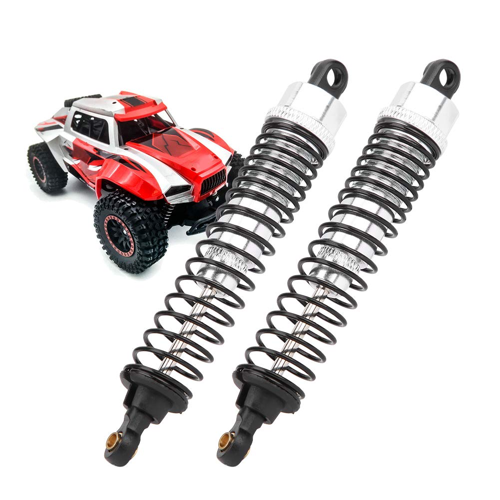 Culnflun Amortiguador de Choque de Metal Piezas de Repuesto para Coche RC Accesorios Mejora el Rendimiento de absorción de Impactos Ligero 2 Piezas Azul Coche RC 1:10 (65MM