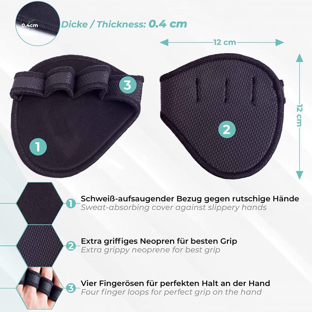 Guanti da Sollevamento con manubri per Palmo, Unisex, Antiscivolo, per Allenamento con i Pesi, Allenamento in Palestra, Fitness, Sport, per Protezione delle Mani, 1 Paio (Colore : I) (F)