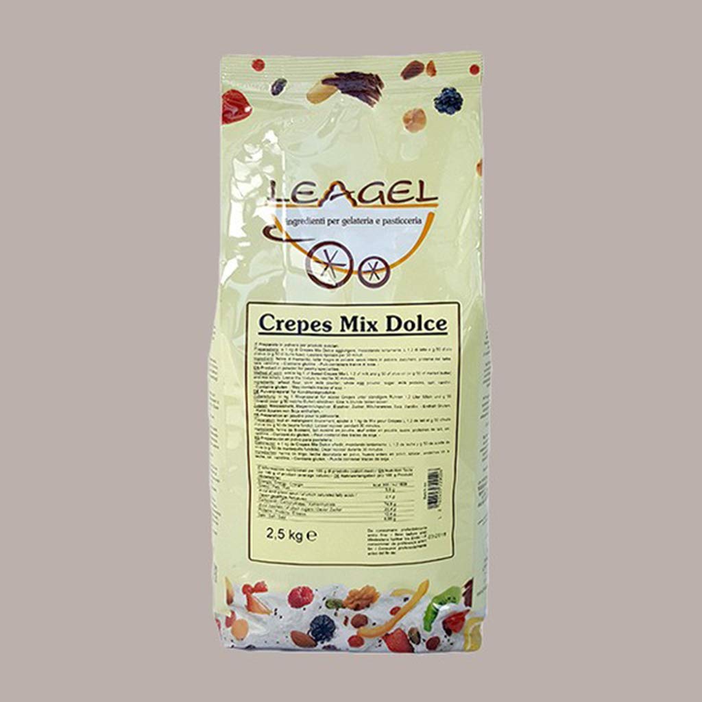 Crepes Mix Dolce Preparato in Polvere Leagel - 2,5 Kg -