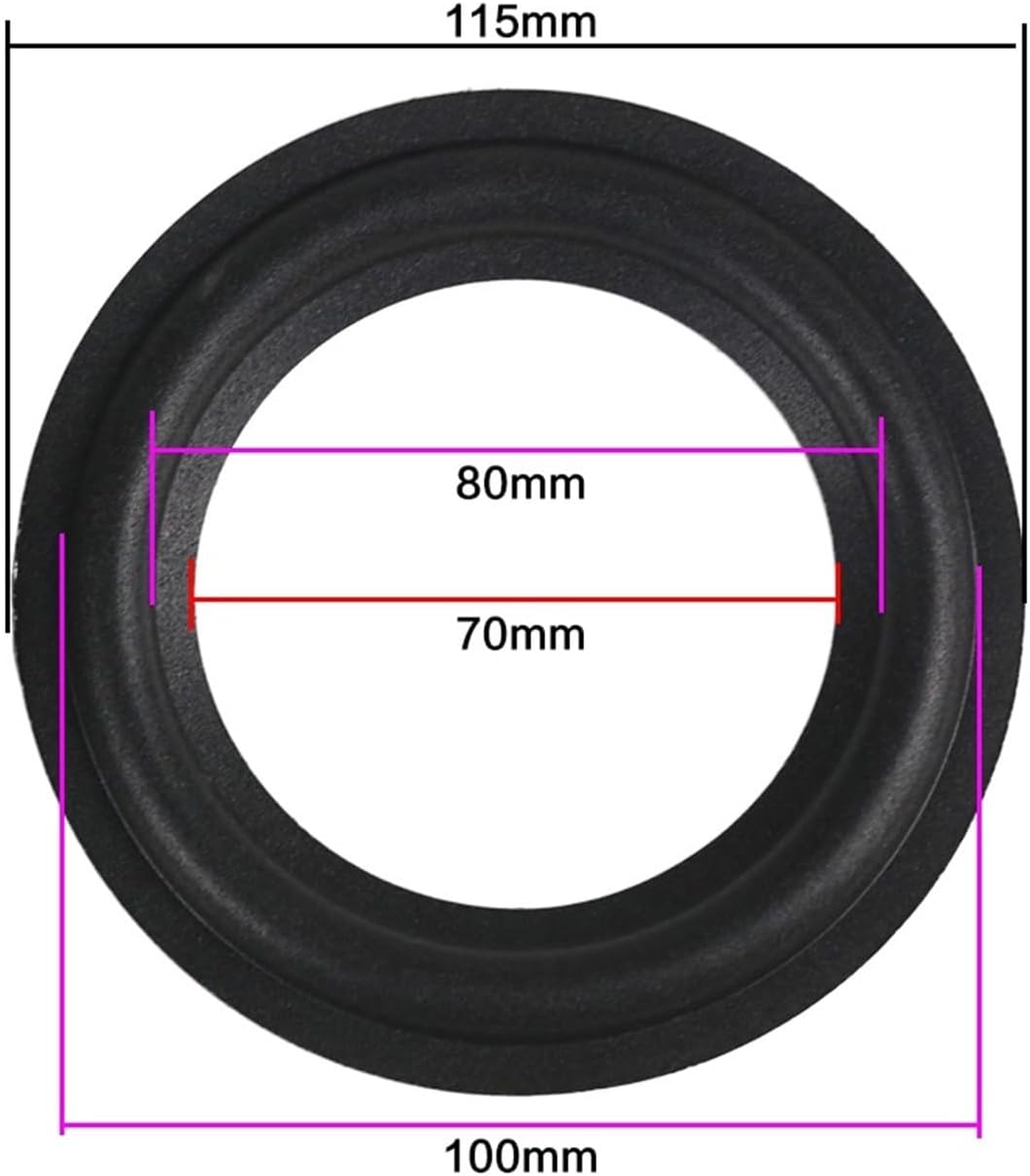 4.5 inch 115mm Speaker Repair Woofer Speaker Foam Surround Repair Kit Accessories DIY Ring Circle 2PCS