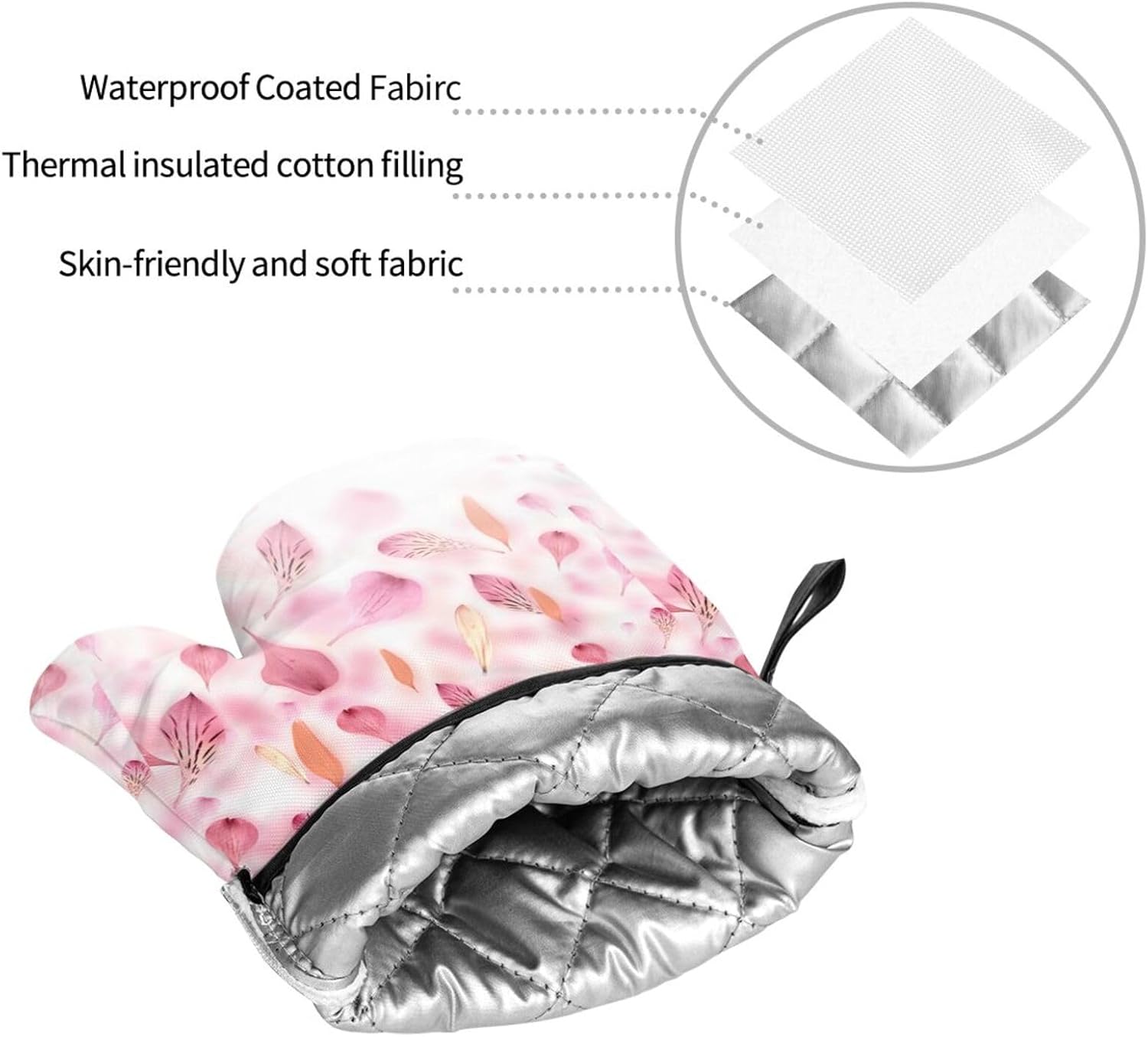 Red Petals. Kitchen baking four piece set, fit for cooking and baking, oven, microwave, and outdoor barbecue