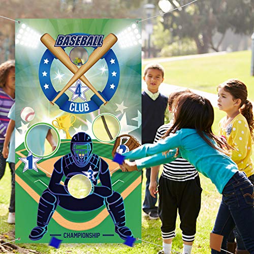Blulu Baseball Theme Bean Bag Toss Game Set #TOP28