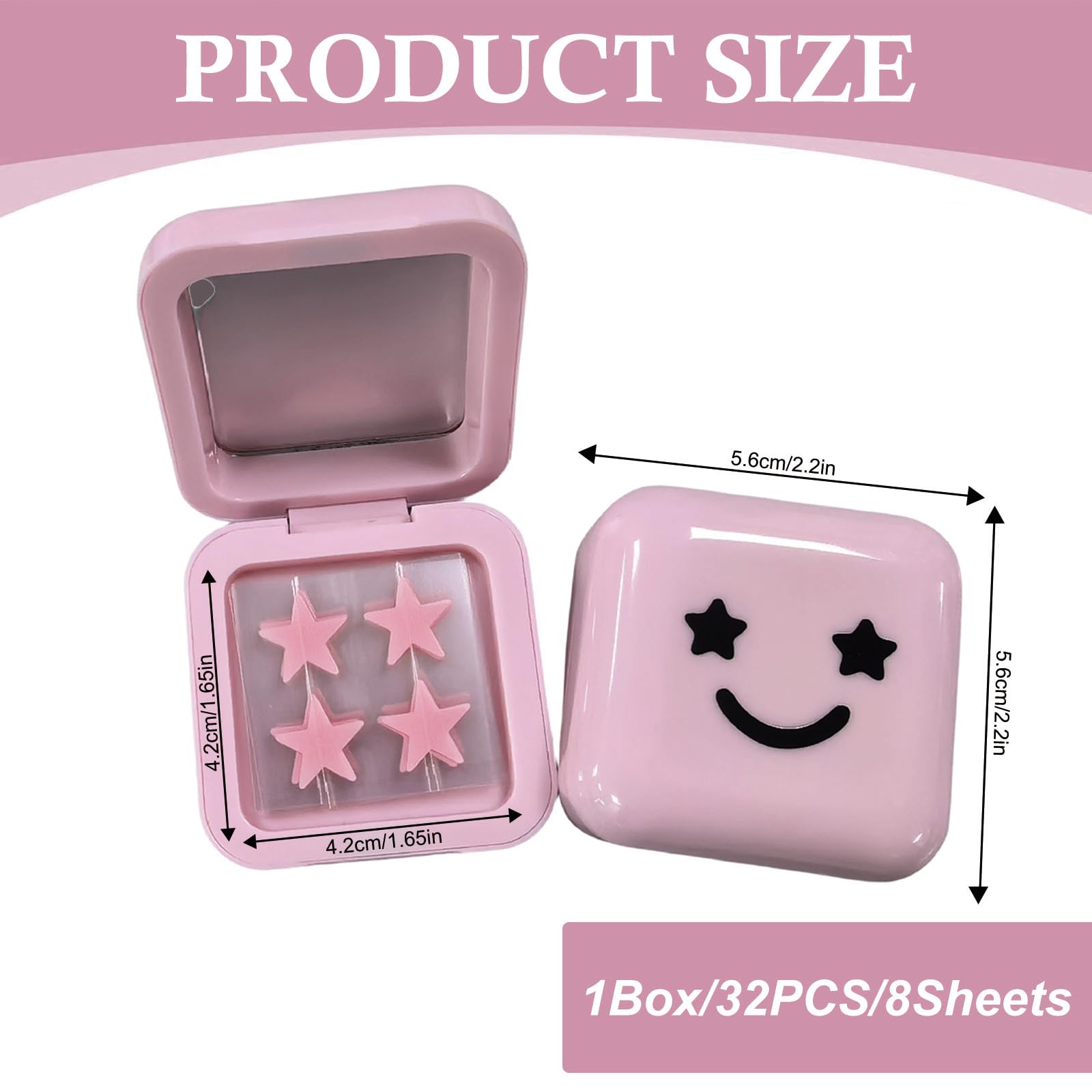 32 Pcs Hydrocolloid Pimple Patches, Cute Star Shaped Acne Zit Covers - Image 2